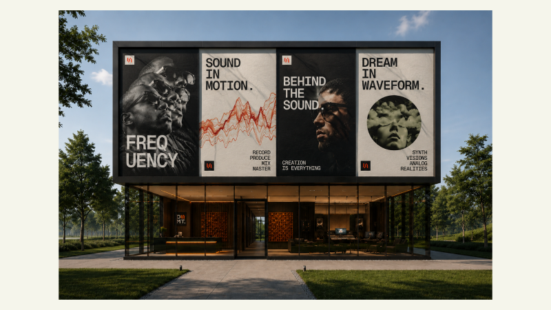 DSMT brand applied across environments and collateral